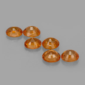 4.85캐럿 천연 미디엄 오렌지 스페사르타이트 가넷 보석, 타원형 컷, 5.7×5 mm, VS-SI