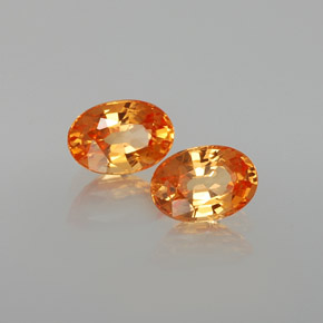 캐럿 천연 오렌지 스페사르타이트 가넷 보석, 타원형 컷, 6×4.2 mm, VS