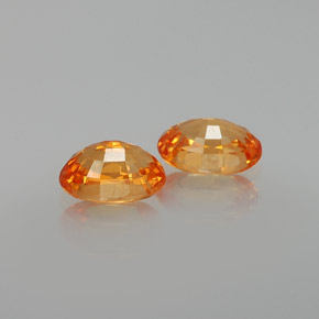 캐럿 천연 오렌지 스페사르타이트 가넷 보석, 타원형 컷, 6×4.2 mm, VS