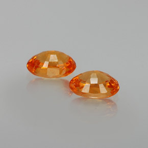 캐럿 천연 오렌지 스페사르타이트 가넷 보석, 타원형 컷, 6.1×4.2 mm, VS