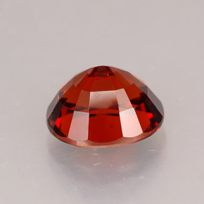 2.36캐럿 천연 레드 오렌지 스페사르타이트 가넷, 타원형 컷, 7.9×6.8 mm, VVS-VS