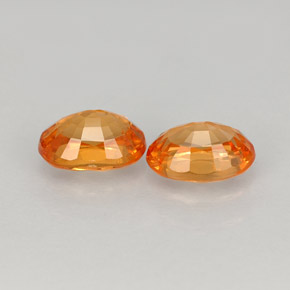 캐럿 천연 만다린 오렌지 스페사르타이트 가넷 보석, 타원형 컷, 5.9×4.1 mm, VS-SI