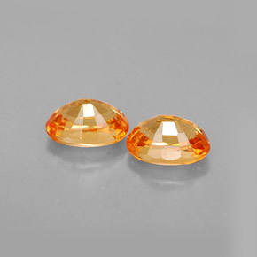 캐럿 천연 만다린 오렌지 스페사르타이트 가넷 보석, 타원형 컷, 6.1×4.3 mm, VS-SI