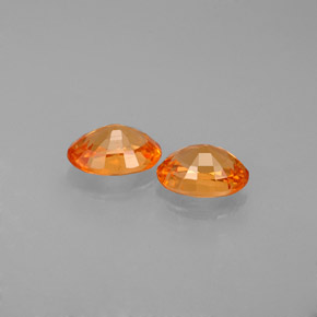 캐럿 천연 만다린 오렌지 스페사르타이트 가넷 보석, 타원형 컷, 5.8×4.1 mm, VS