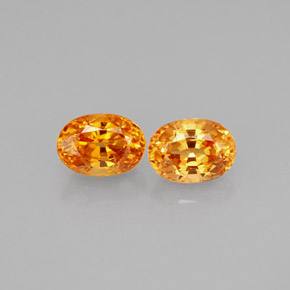캐럿 천연 만다린 오렌지 스페사르타이트 가넷 보석, 타원형 컷, 5.7×4.2 mm, VS-SI