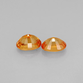 캐럿 천연 만다린 오렌지 스페사르타이트 가넷 보석, 타원형 컷, 5.7×4.2 mm, VS-SI