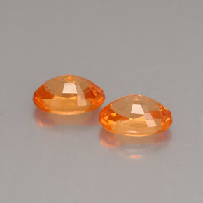 캐럿 천연 만다린 오렌지 스페사르타이트 가넷 보석, 타원형 컷, 6.2×4.2 mm, VS-SI