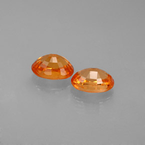 캐럿 천연 만다린 오렌지 스페사르타이트 가넷 보석, 타원형 컷, 6×4.2 mm, VS