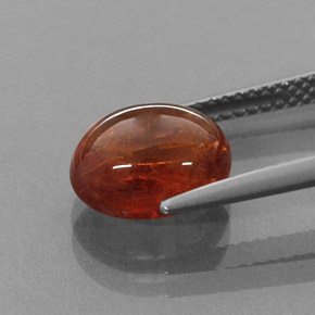 4.73캐럿 천연 만다린 오렌지 스페사르타이트 원사, 투명한, 투명/반투명