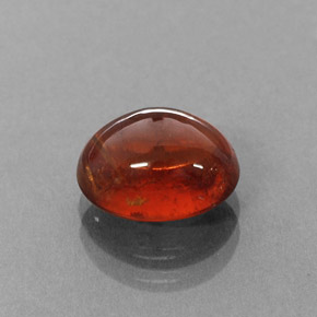 4.35캐럿 천연 만다린 오렌지 스페사르타이트 가넷, 투명한, 9.8×7.7 mm, 투명/반투명