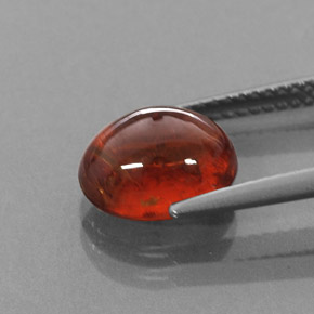 4.35캐럿 천연 만다린 오렌지 스페사르타이트 가넷, 투명한, 9.8×7.7 mm, 투명/반투명