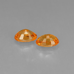 캐럿 천연 오렌지 스페사르타이트 가넷 보석, 타원형 컷, 6×4.2 mm, VS-SI