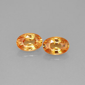 캐럿 천연 오렌지 스페사르타이트 가넷 보석, 타원형 컷, 6.1×4.2 mm, VS-SI