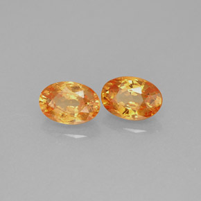 캐럿 천연 오렌지 스페사르타이트 가넷 보석, 타원형 컷, 6.1×4.2 mm, VS-SI