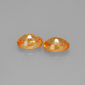 캐럿 천연 오렌지 스페사르타이트 가넷 보석, 타원형 컷, 6.1×4.2 mm, VS-SI