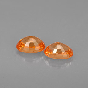 캐럿 천연 오렌지 스페사르타이트 가넷 보석, 타원형 컷, 6×4.2 mm, VS-SI