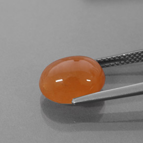 6.54캐럿 천연 주황색 스페사르타이트 원사, 투명한, 투명/반투명