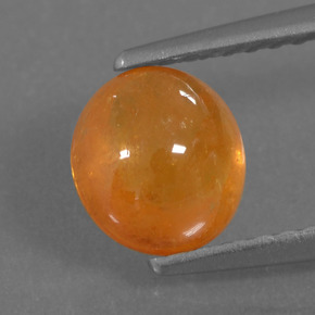 1.88캐럿 천연 오렌지 스페사르타이트 가넷, 타원형 컷, 6.8×6.2 mm, 투명한