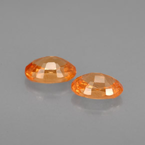 캐럿 천연 만다린 오렌지 스페사르타이트 가넷 보석, 타원형 컷, 6.2×4.2 mm, VS