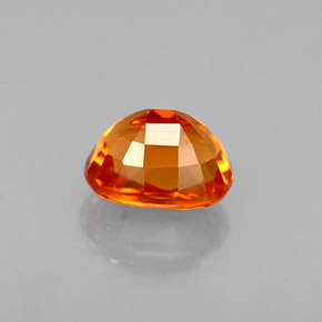0.80캐럿 천연 만다린 오렌지 스페사르타이트 가넷, 타원형 컷, 5.4×4 mm, VVS