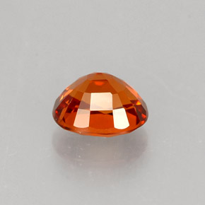 0.83캐럿 천연 만다린 오렌지 스페사르타이트 가넷, 타원형 컷, 5.4×4.8 mm, VVS-VS