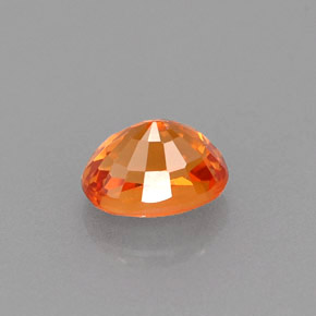 0.78캐럿 천연 만다린 오렌지 스페사르타이트 가넷, 타원형 컷, 5.6×4.3 mm, VVS-VS