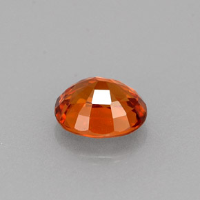 0.88캐럿 천연 만다린 오렌지 스페사르타이트 가넷, 타원형 컷, 5.8×5 mm, VVS-VS