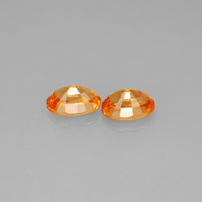 캐럿 천연 오렌지 스페사르타이트 가넷 보석, 타원형 컷, 5.7×3.9 mm, VS