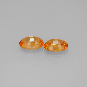 캐럿 천연 만다린 오렌지 스페사르타이트 가넷 보석, 타원형 컷, 6.1×4.3 mm, VS