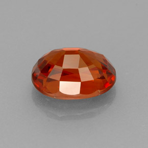 1.33캐럿 천연 만다린 오렌지 스페사르타이트 가넷, 타원형 컷, 7×5.2 mm, VS