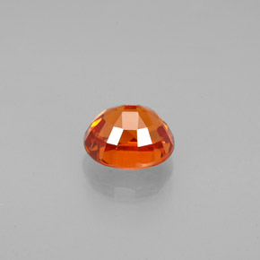 1.37캐럿 천연 만다린 오렌지 스페사르타이트 가넷, 타원형 컷, 6.4×5.5 mm, VVS
