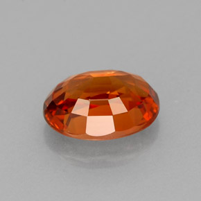 1.26캐럿 천연 만다린 오렌지 스페사르타이트 가넷, 타원형 컷, 7.1×5.2 mm, VVS