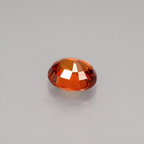 0.91캐럿 천연 만다린 오렌지 스페사르타이트 가넷, 타원형 컷, 5.9×5 mm, VVS