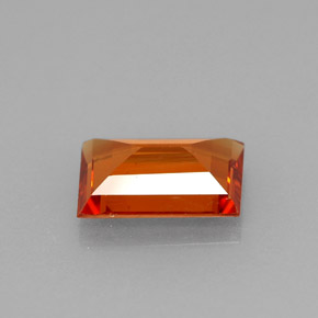 1.38캐럿 천연 만다린 오렌지 스페사르타이트 가넷, 바게트, 7.7×5.5 mm, VS