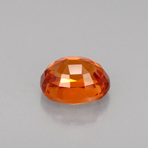 1.43캐럿 천연 만다린 오렌지 스페사르타이트 가넷, 타원형 컷, 6.7×5.5 mm, VVS-VS