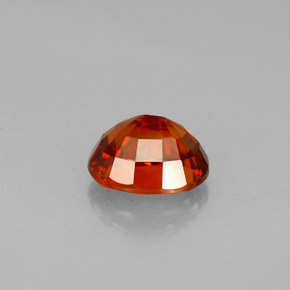 1.50캐럿 천연 레드 오렌지 스페사르타이트 가넷, 타원형 컷, 7×5.7 mm, VS