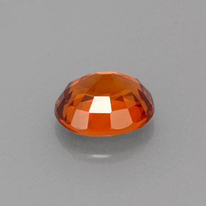 1.61캐럿 천연 만다린 오렌지 스페사르타이트 가넷, 타원형 컷, 7.2×6.2 mm, VVS-VS