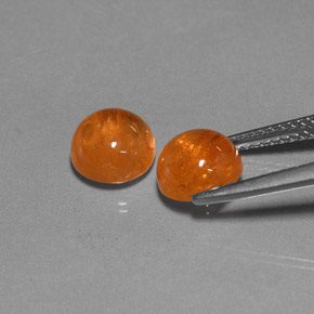 캐럿 천연 만다린 오렌지 스페사르타이트 가넷 보석, 투명한, 7.26 mm, 투명/반투명