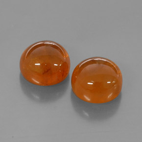 캐럿 천연 만다린 오렌지 스페사르타이트 가넷 보석, 투명한, 6.92 mm, 투명/반투명
