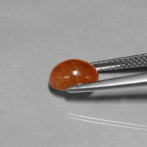 2.37캐럿 천연 오렌지 스페사르타이트 가넷, 투명한, 8×6 mm, 투명/반투명
