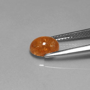 2.45캐럿 천연 오렌지 스페사르타이트 가넷, 투명한, 8×6 mm, 투명/반투명