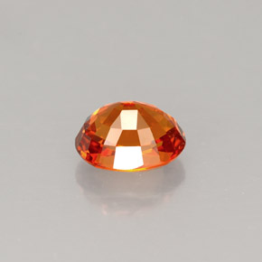1.43캐럿 천연 만다린 오렌지 스페사르타이트 가넷, 타원형 컷, 6.9×5.2 mm, VVS-VS