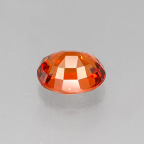 1.31캐럿 천연 만다린 오렌지 스페사르타이트 가넷, 타원형 컷, 6.7×5.5 mm, VVS-VS