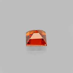 0.53캐럿 천연 만다린 오렌지 스페사르타이트 가넷, 스퀘어, 4.1×4.1 mm, VVS