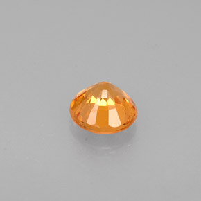0.63캐럿 천연 오렌지 스페사르타이트 가넷, 라운드 컷, 4.90 mm, VS-SI