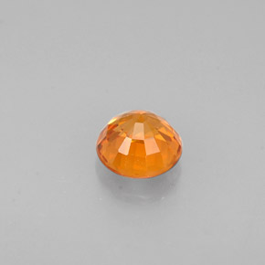 0.63캐럿 천연 만다린 오렌지 스페사르타이트 가넷, 라운드 컷, 4.77 mm, VVS