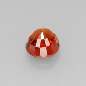 1.30캐럿 천연 만다린 오렌지 스페사르타이트 가넷, 라운드 컷, 5.68 mm, VVS-VS