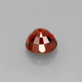 1.20캐럿 천연 깊은 붉은빛 오렌지 스페사르타이트 가넷, 라운드 컷, 5.66 mm, VVS-VS