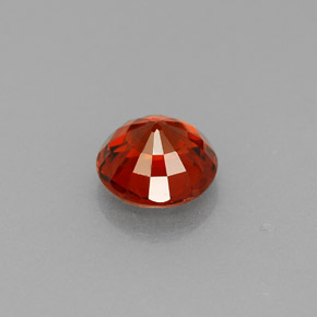 0.98캐럿 천연 레드 오렌지 스페사르타이트 가넷, 라운드 컷, 5.65 mm, VVS-VS