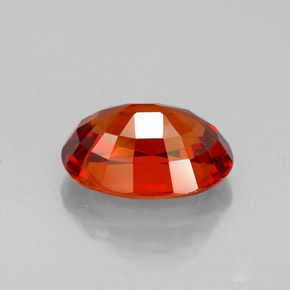 1.70캐럿 천연 붉은빛 오렌지 스페사르타이트 가넷, 타원형 컷, 8.1×5.7 mm, VS